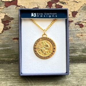 St. Peregrine Pray for Us Gold Catholic Religious Medal Leonard Craft Company